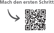 Mach den ersten Schritt - Qr-code