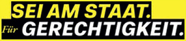 Sei am Staat. Für Gerechtigkeit.