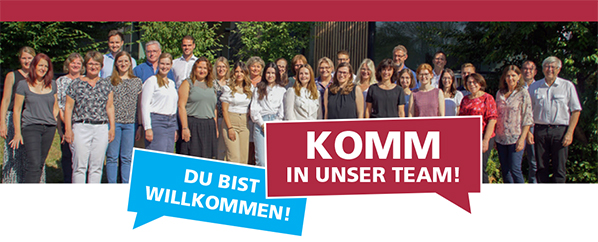 Du bist willkommen! Komm in unser Team!