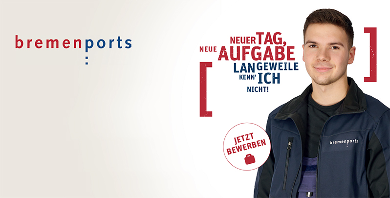 bremenports - Neue Tag, neue Aufgabe langeweile kenn ich nicht