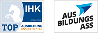 Auszeichnung IHK Top-Ausbildung und Ausbildungs-Ass Logos