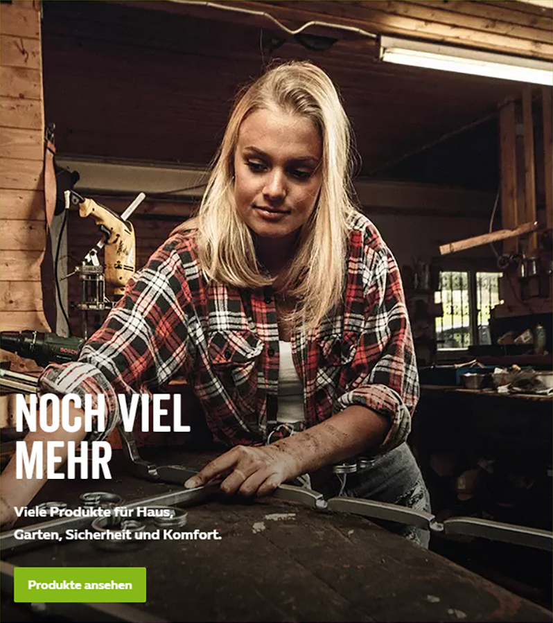 Frau an Werkbank