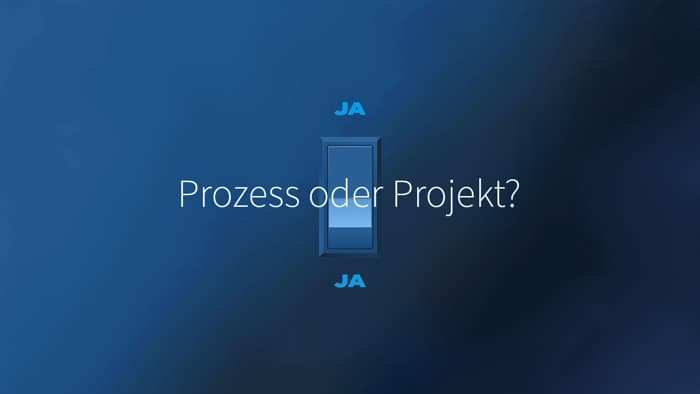 Prozess oder Projekt