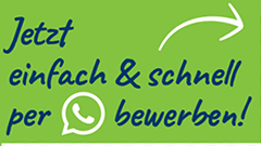 Jetzt einfach & schnell per WhatsApp bewerben!