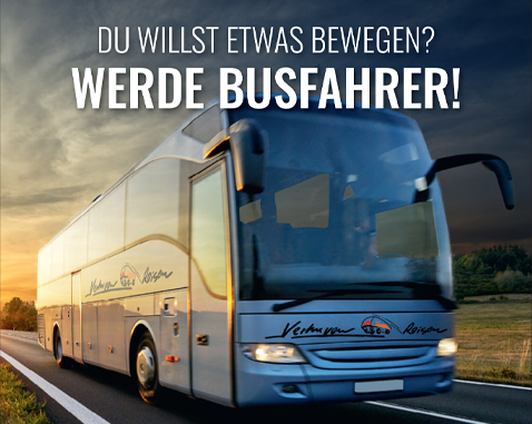DU WILLST ETWAS BEWEGEN? WERDE BUSFAHRER!
