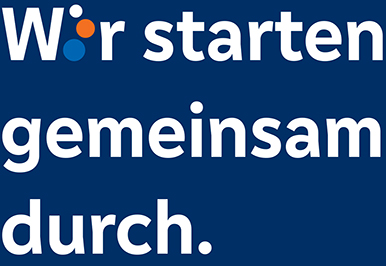 Wir starten gemeinsam durch.