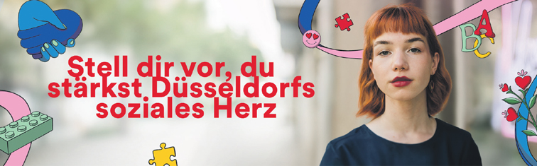Stell dir vor, du stärkst Düsseldorfs soziales Herz
