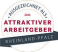AUSGEZEICHNET ALS 2024 ATTRAKTIVE ARBEITGEBER - RHEINLAND-PFALZ