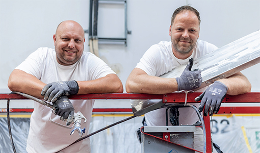 Mitarbeiter der Firma Müller Maler und Ausbau GmbH