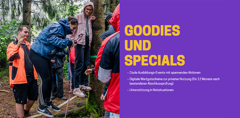 GOODIES UND SPECIALS - Coole Ausbildungs-Events mit spannenden Aktionen