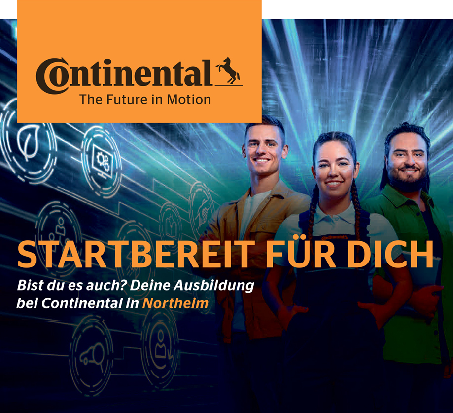 STARTBEREIT FÜR DICH. Bist du es auch? Deine Ausbildung bei Continental in Northeim