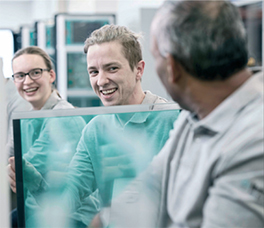 Mitarbeiter der Firma Deutsche Metrohm Prozessanalytik GmbH & Co. KG