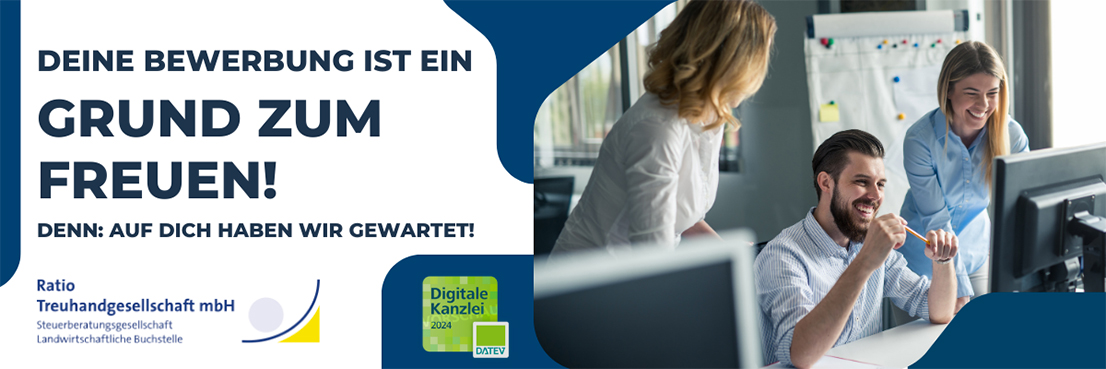 Das Team im Büro - Ratio Treuhandgesellschaft mbH - Digitale Kanzlei 2024