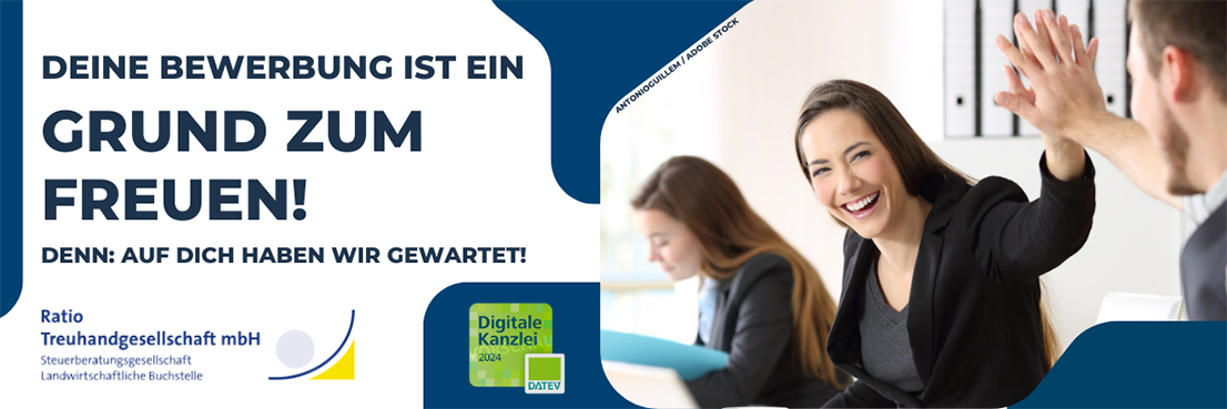 Das Team im Büro - Ratio Treuhandgesellschaft mbH - Digitale Kanzlei 2024