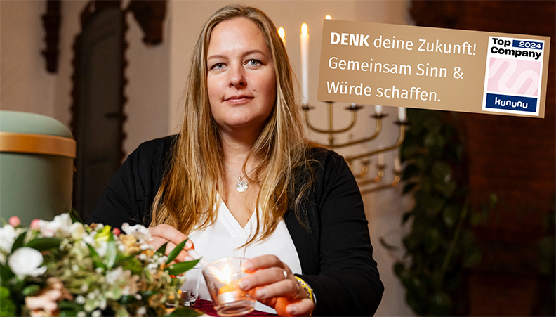 Dekorateurin - DENK deine Zukunft!
            Gemeinsam Sinn & Würde schaffen. - Top Company 2024 Kununu