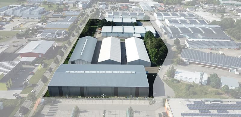 Gebäude von oben gesehen