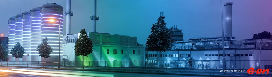 Industrieanlagen nachtsicht