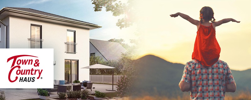 Town & Country Haus – modernes Eigenheim und Familie in der Natur.