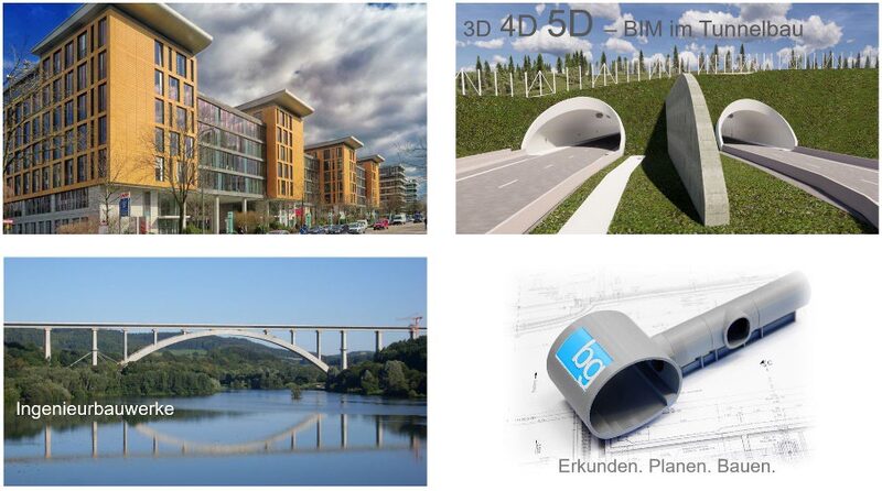 Erkunden. Planen. Bauen. - Collage - Bernd Gebauer Ingenieur GmbH