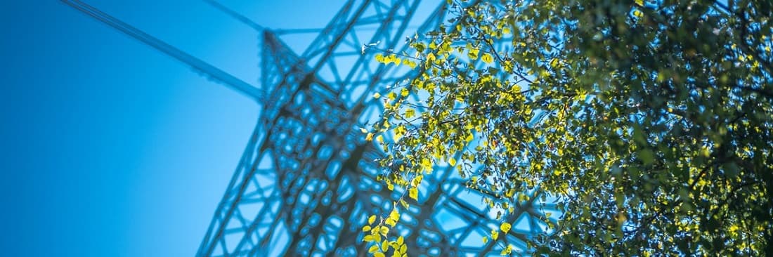Elektrizitätsmast aus Eisen