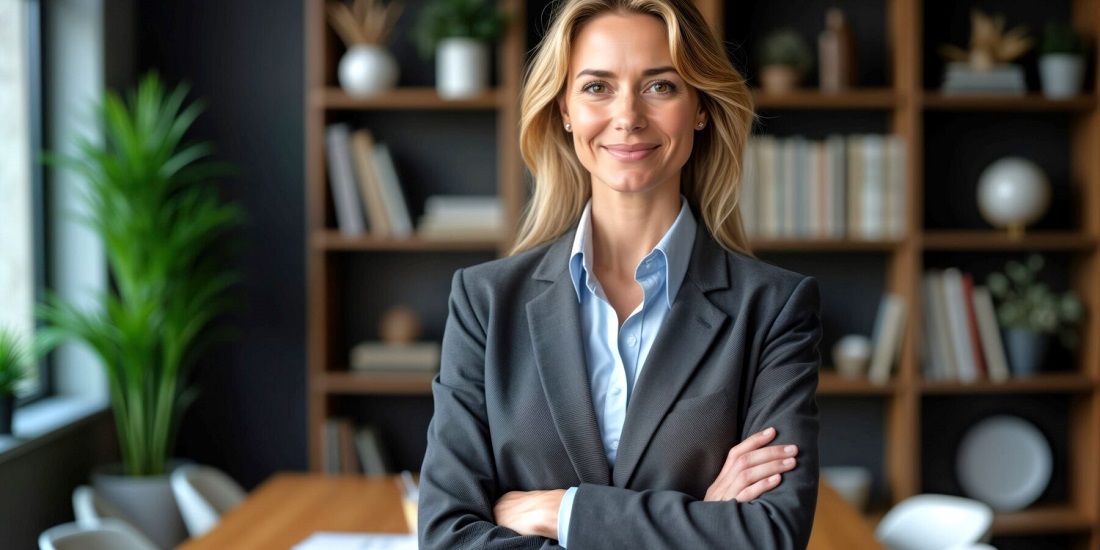 Frau im Büro