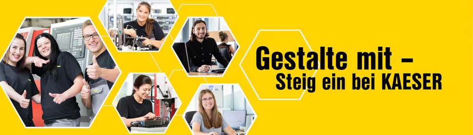 Hexagon-Fotos mit dem Team - Gestalte mit - Steig ein bei KAESER