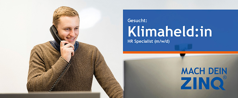 Der Mann telefoniert - HR SPECIALIST (W/M/D) - Mach Dein ZINQ