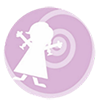 Cartoon Mädchen pink