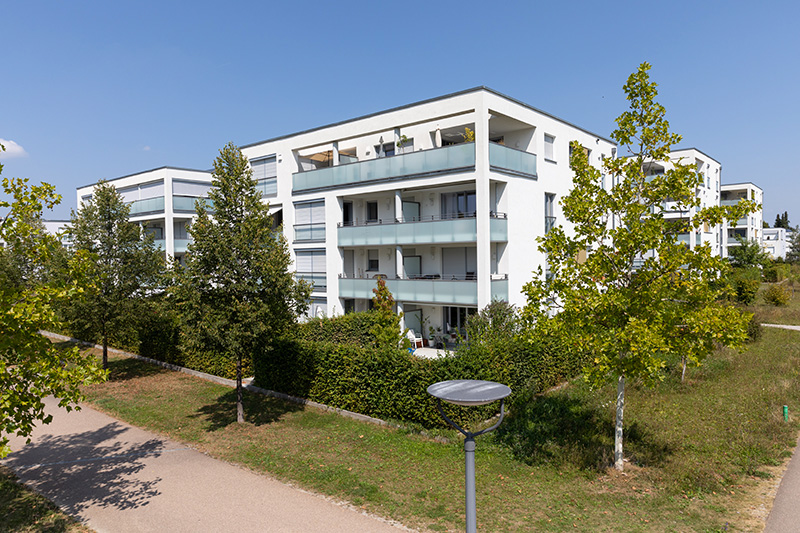 weiße Gebäude