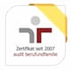 Zertifikat seit 2007 audit berufundfamilie