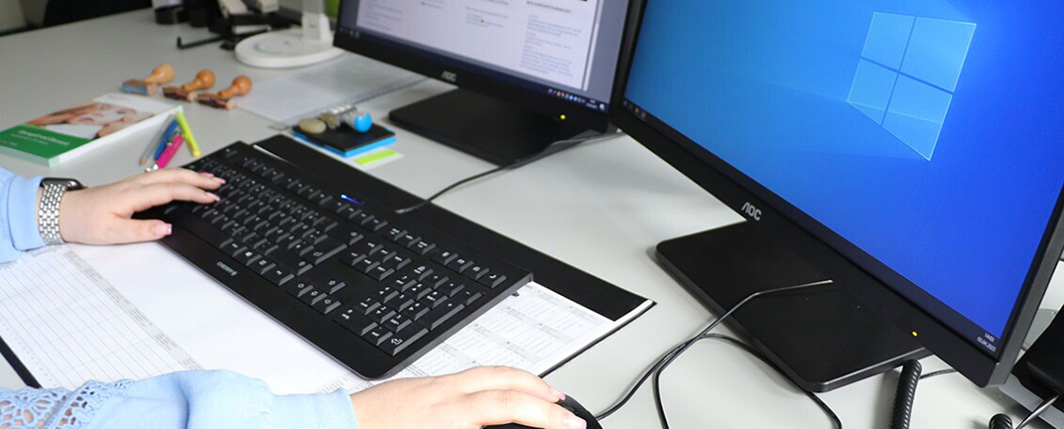 Mitarbeiter im Büro