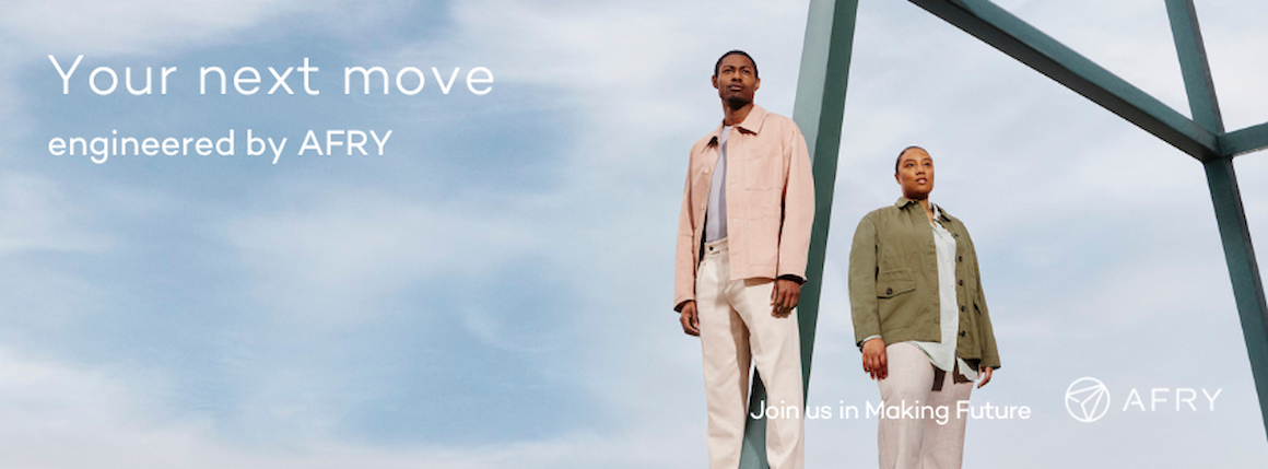 Zwei Personen vor modernem Hintergrund