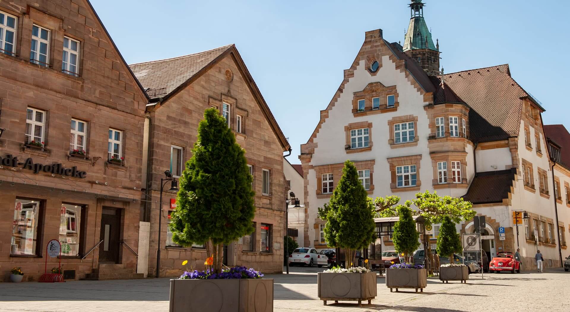 Marktplatz der Satdt Roth