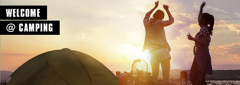 WELCOME @ CAMPING - junge leute haben Spaß beim campen