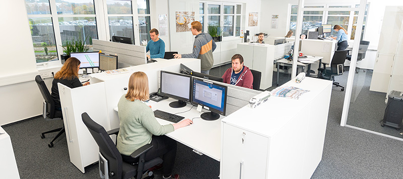 Mitarbeiter im Büro