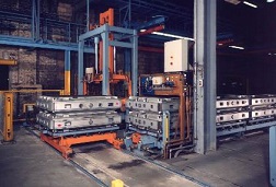 Automatisierte Gießerei-Produktionslinie.