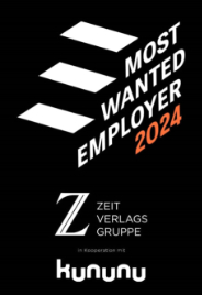 Most wanted employer 2024 - Zeit Verlags Gruppe - kununu
