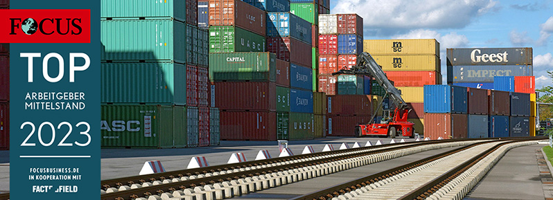 viele Container - FOCUS TOP ARBEITGEBER MITTELSTAND 2023