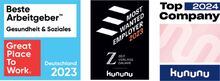 Beste Arbeitgeber Great Place To Work 2023 - kununu - Top 2022 Company kununu