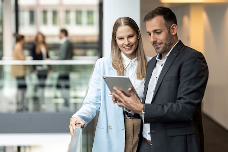 Frau und Mann - Team