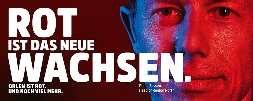 Rot ist das neue wachsen. Orlen ist rot. und noch viel mehr. Philip Sassen, Head of Region North
