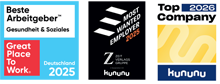 Beste Arbeitgeber Great Place To Work 2025 - kununu - Top 2025 Company kununu