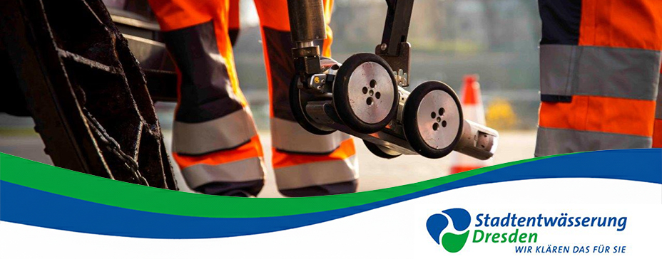 Stadtentwässerung Dresden - Mitarbeiter in Warnkleidung