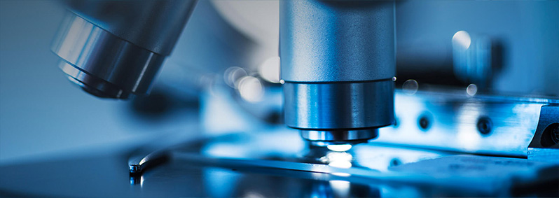 Mikroskop in Nahaufnahme