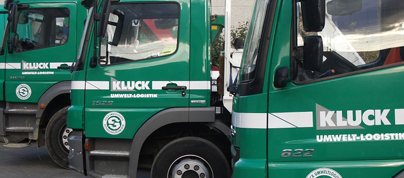 LKWs von Kluck Umwelt-Logistik GmbH