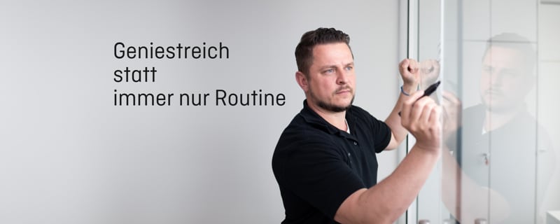 Mann - Geniestreich statt immer nur Routine