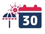 30 Tage Urlaub