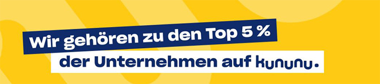Wir gehoeren zu den Top 5% der Unternehmen auf kununu