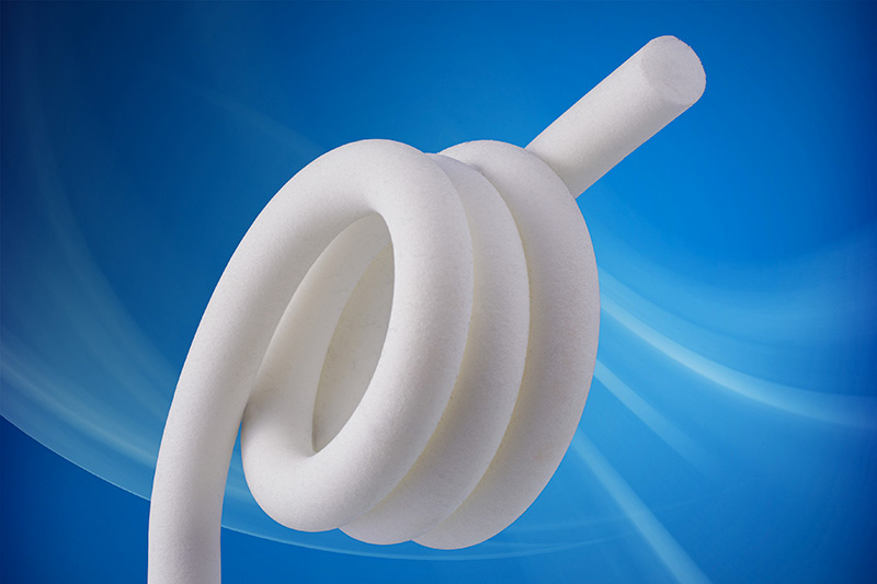 weiße Moosgummi Rundschnur