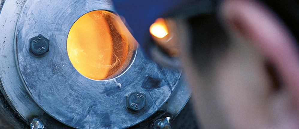 Eisenschmelze in Betrieb